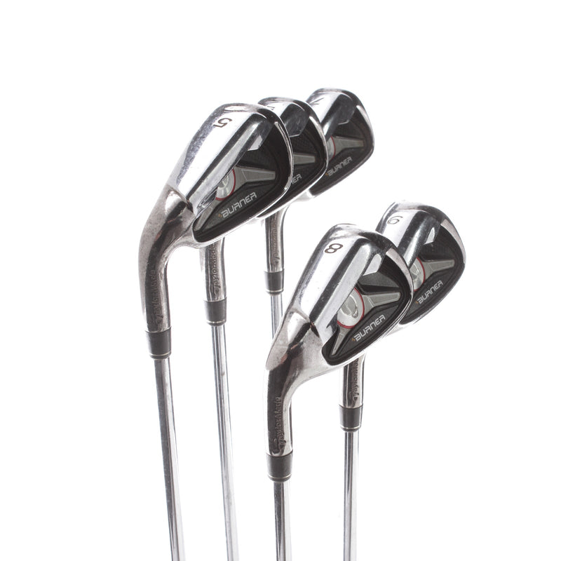 TaylorMade Burner 09 Steel Mens Left Hand Irons 5-9 Regular - Burner 85