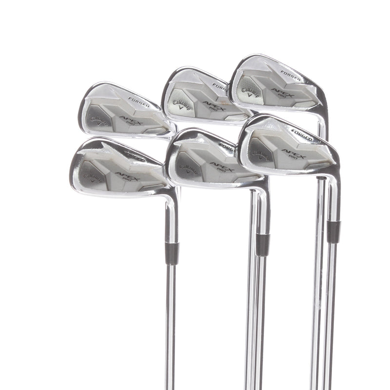 Callaway Apex Pro 19 Steel Mens Right Hand Irons 5-PW -0.5" 1* Upright Stiff - Dynamic Gold S400