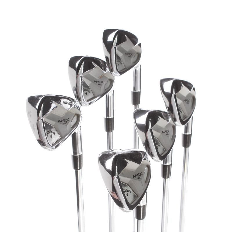 Callaway Apex Pro 19 Steel Mens Right Hand Irons 5-PW -0.5" 1* Upright Stiff - Dynamic Gold S400