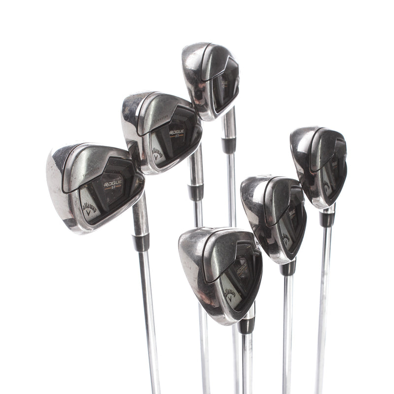 Callaway Rogue ST Max OS Steel Mens Right Hand Irons 5-PW Stiff - True Temper MPH 85