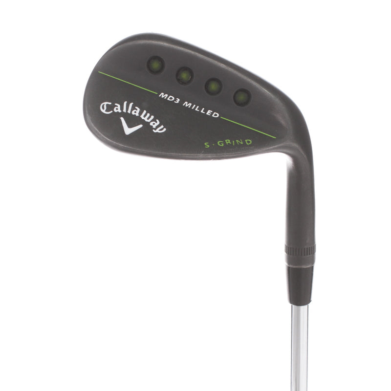 Callaway Matte Black Mack Daddy 3 Milled Steel Mens Right Hand Sand Wedge 56* 10 Bounce S Grind Stiff - Project X Precision