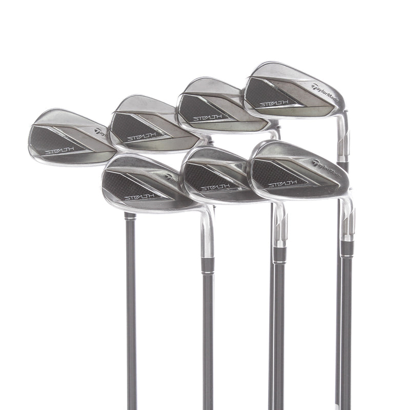 TaylorMade Stealth Graphite Mens Right Hand Irons 6-PW+AW+SW 2* Upright Regular - Fujikura Ventus 6-R