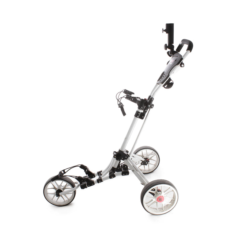 EZE Glide Smart Fold 3-Wheel Pull Trolley - Black/White/Red