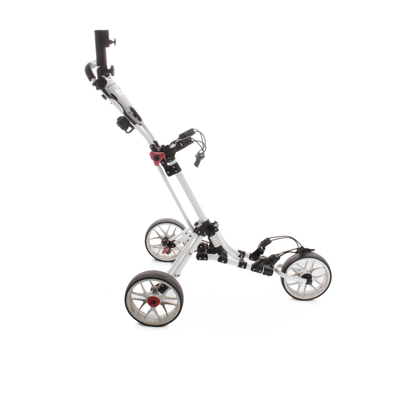 EZE Glide Smart Fold 3-Wheel Pull Trolley - Black/White/Red