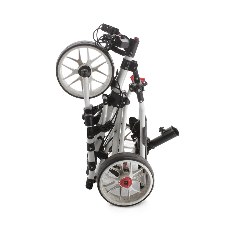 EZE Glide Smart Fold 3-Wheel Pull Trolley - Black/White/Red