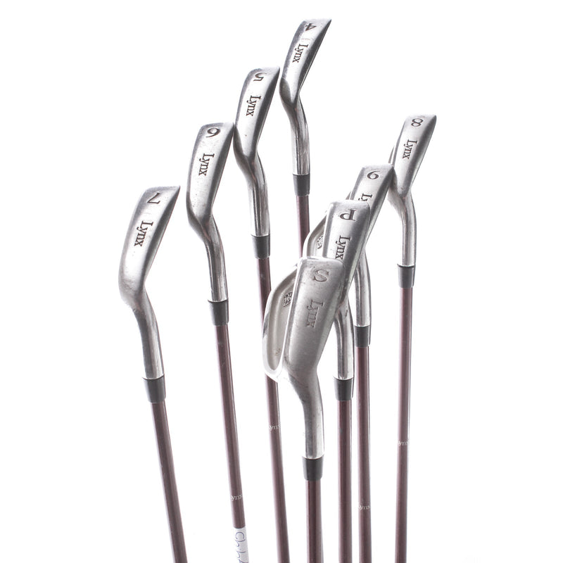 Lynx Tigress II Graphite Ladies Right Hand Irons 4-SW Ladies - Lynx Tigress II