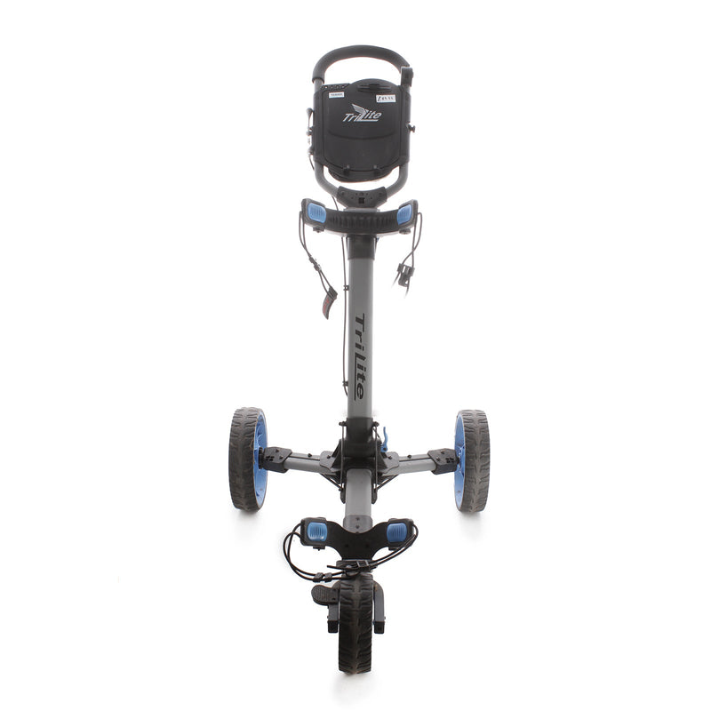 Axglo TriLite 3 3-Wheel Push Trolley - Black/Blue