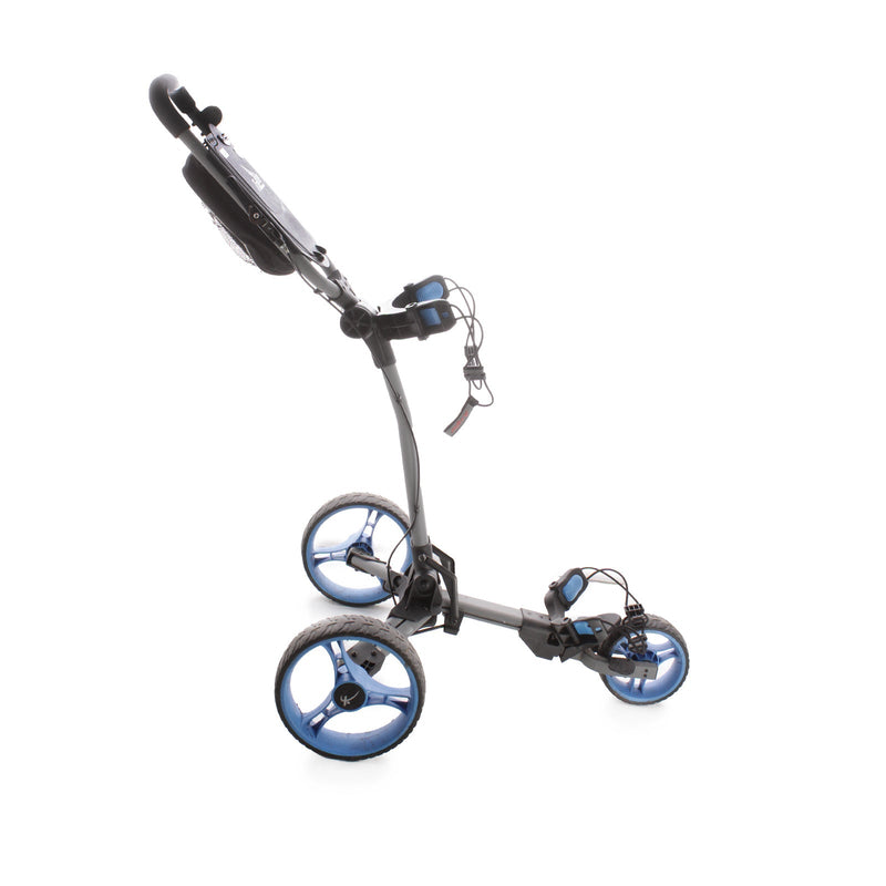 Axglo TriLite 3 3-Wheel Push Trolley - Black/Blue