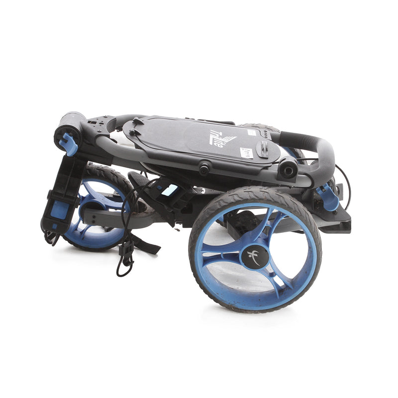 Axglo TriLite 3 3-Wheel Push Trolley - Black/Blue