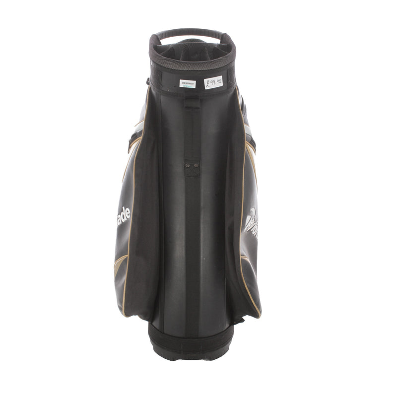 TaylorMade Cart Bag - Black/White/Gold