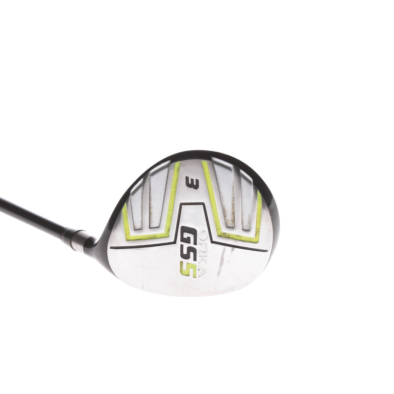 Orka GS 5 Graphite Mens Right Hand Fairway 3 Wood 15* Stiff - UST Mamiya Flatline 60