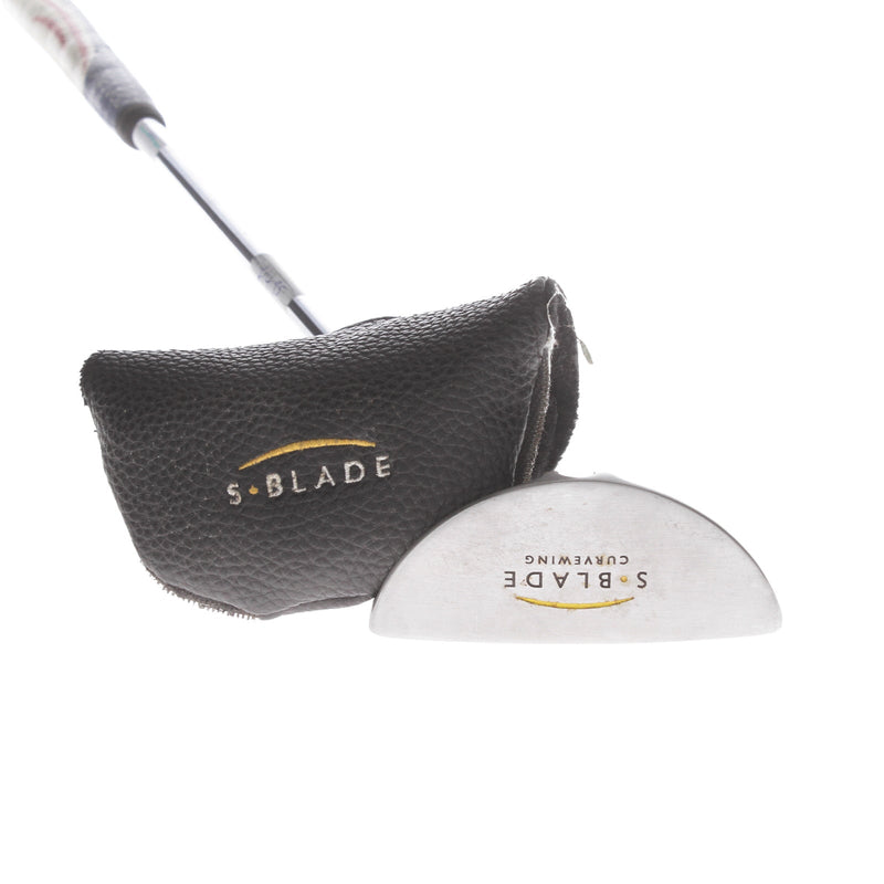 S-Blade Curve Wing Mens Right Hand Putter 30.5" Mallet - S-Blade