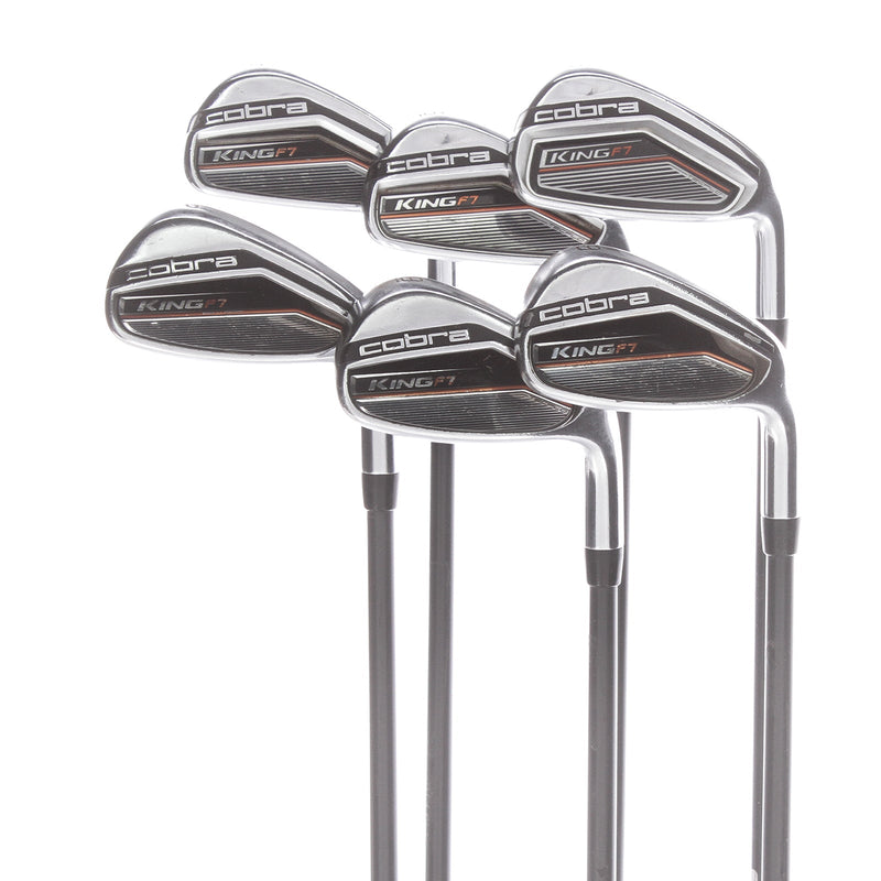 Cobra King F7 Graphite Mens Right Hand Irons 5-PW +1'' Lite - Fujikura Pro 63i