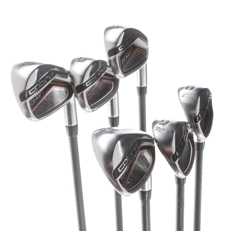 Cobra King F7 Graphite Mens Right Hand Irons 5-PW +1'' Lite - Fujikura Pro 63i