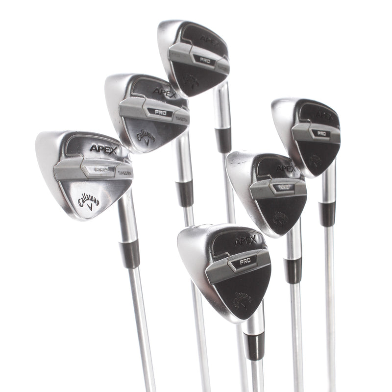 Callaway Apex Pro 21 Steel Mens Right Hand Irons 5-PW Regular - Project X IO 5.5 105