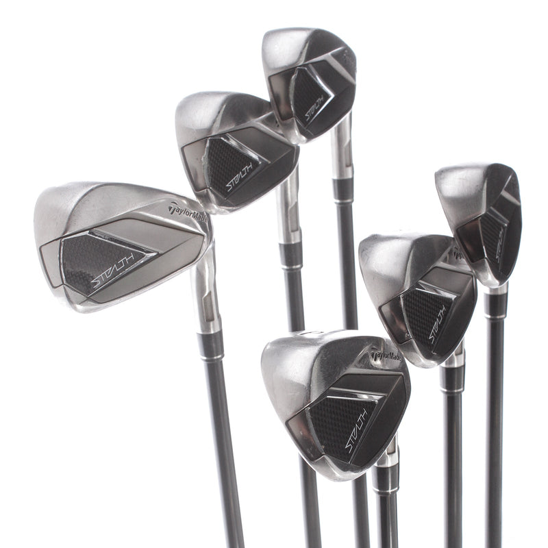 TaylorMade Stealth Graphite Mens Right Hand Irons 5-PW Senior - Fujikura Ventus Red 5-A