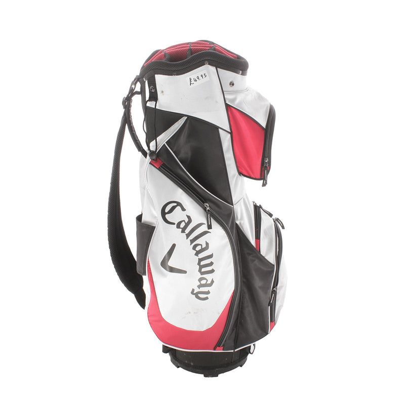 Callaway X Series Cart Bag - Black/White/Red