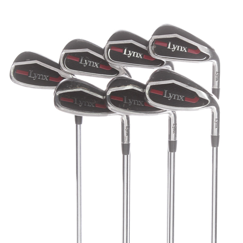 Lynx Predator Red Steel Mens Right Hand Irons 5-SW Regular - Virage V-Tech