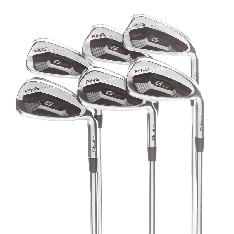 Ping G410 Steel Mens Right Hand Irons 5-PW Blue Dot 1* Upright Regular - Ping AWT 2.0