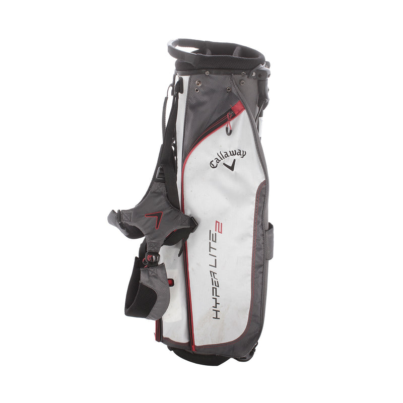 Callaway Hyper Lite 2 Stand Bag - White/Grey/Black/Red