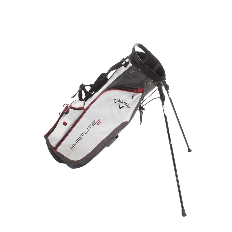 Callaway Hyper Lite 2 Stand Bag - White/Grey/Black/Red