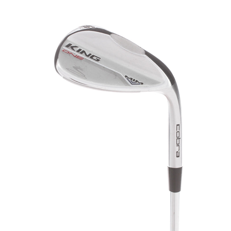 Cobra KING One MIM Steel Mens Right Hand Sand Wedge 56* 10 Bounce Versatile Grind Stiff - KBS HI-REV 2.0 125