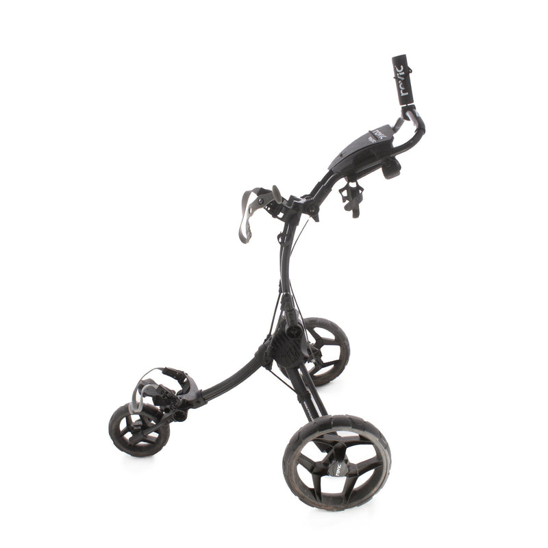 Clicgear Rovic 3-Wheel Push Trolley  - Black