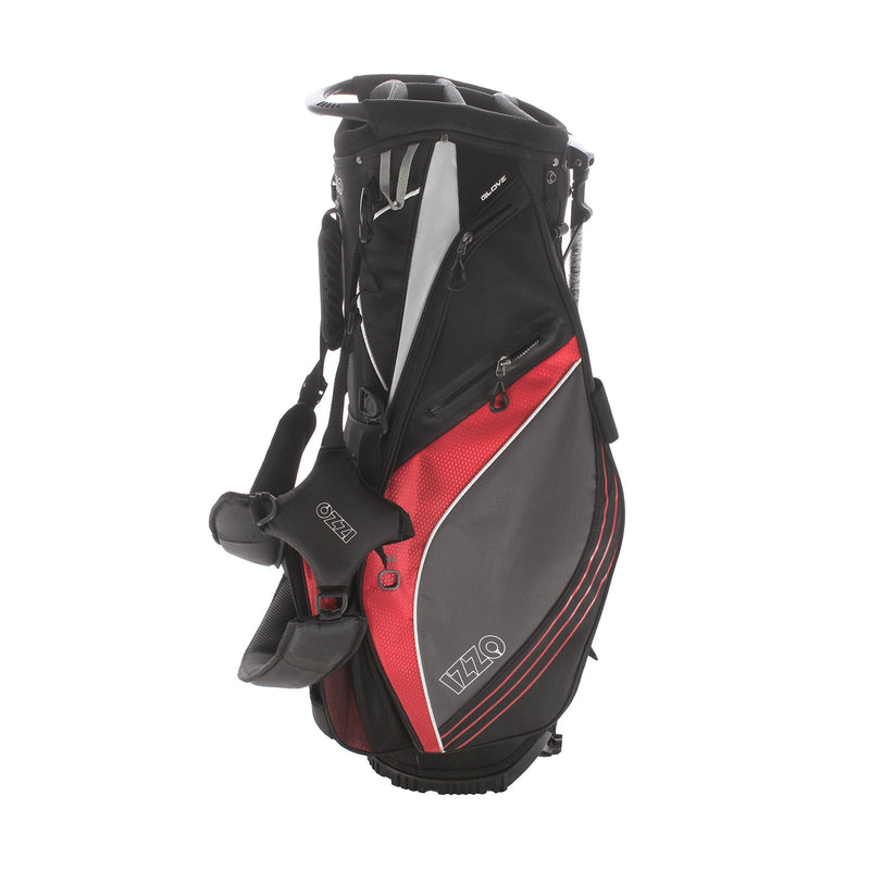 Izzo Stand Bag - Black/Red