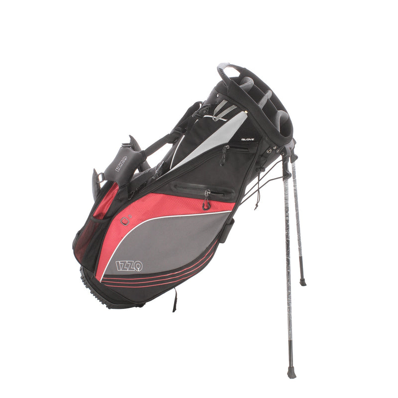 Izzo Stand Bag - Black/Red