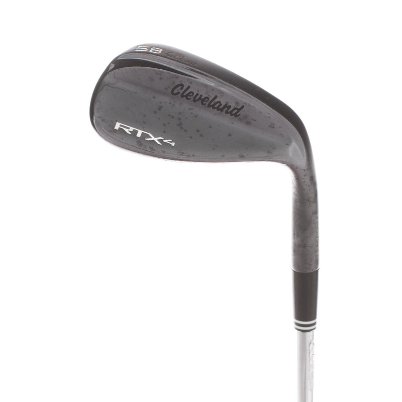 Cleveland RTX 4 Steel Mens Right Hand Lob Wedge 58* 3 Bounce Low Grind Stiff - Dynamic Gold S400