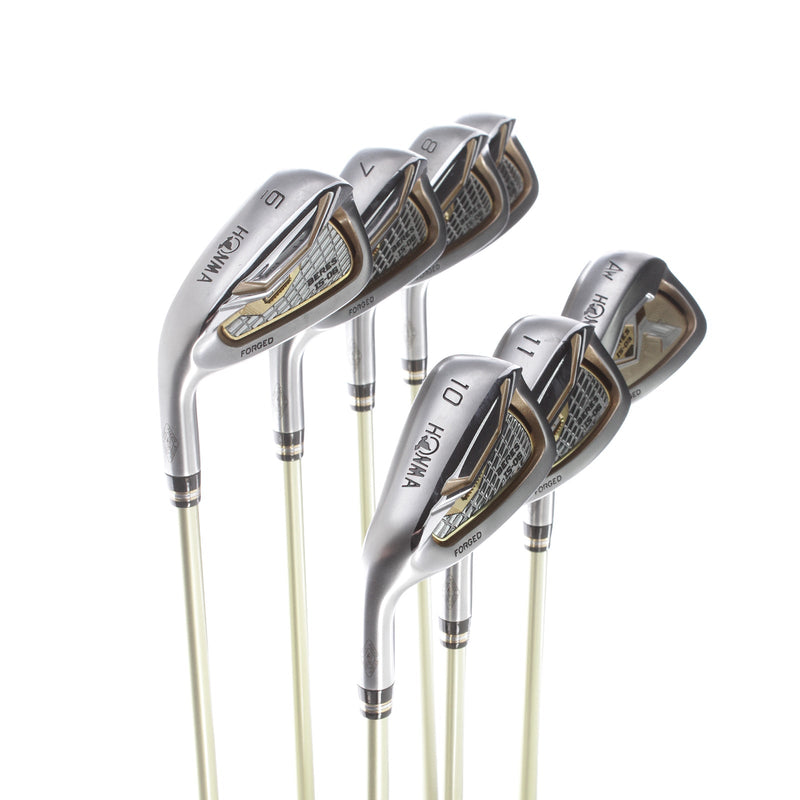 Honma Beres IS-06 2 Star Graphite Mens Left Hand Irons 6-11+AW Regular - Honma ARMRQ X R