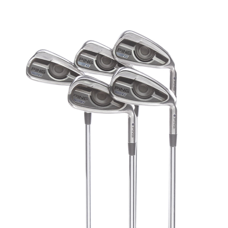 Ping G Series Steel Mens Right Hand Irons 6-PW 1.5* Flat C Grind Regular - AWT 2.0