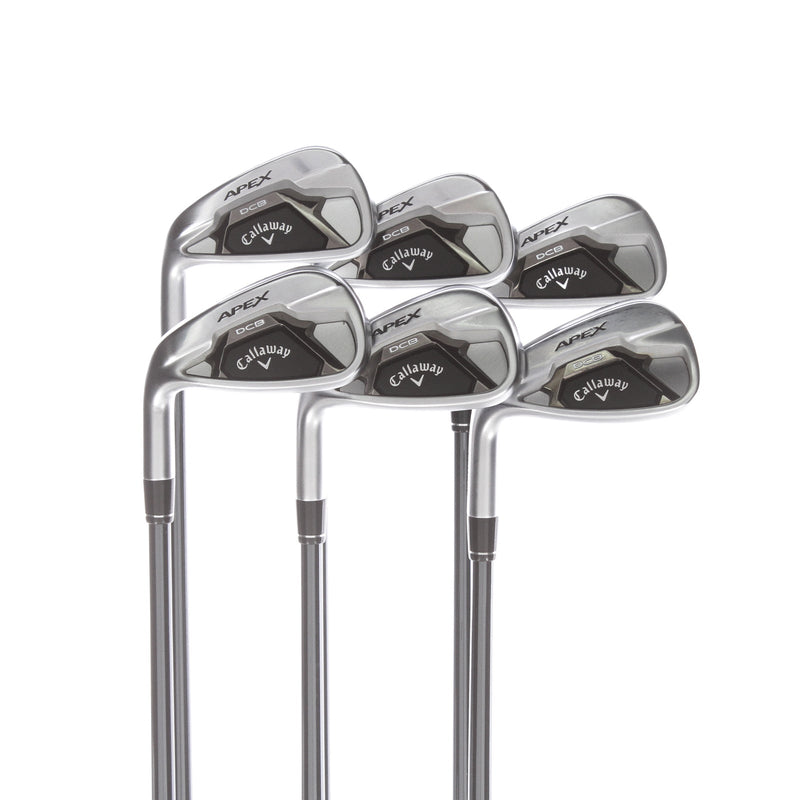 Callaway Apex DCB Graphite Mens Left Hand Irons 5-PW Regular - UST Mamiya Recoil Dart F3 75