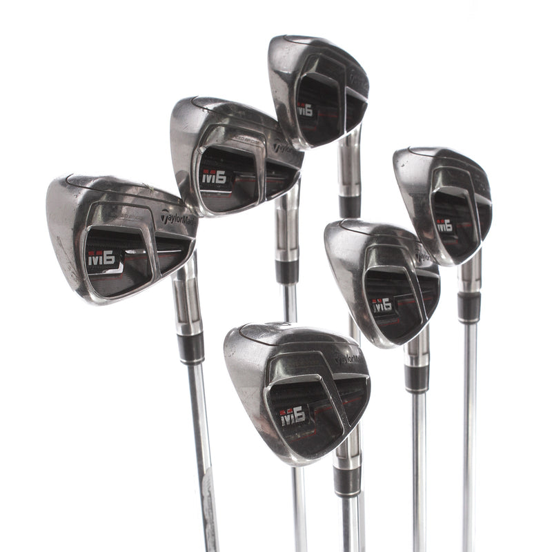 TaylorMade M6 Steel Mens Right Hand Irons 5-PW Regular - KBS Max R 85