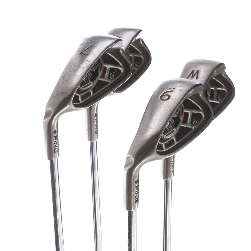 Ping G15 Steel Mens Left Hand Irons 7-PW Black Dot Regular - Ping AWT