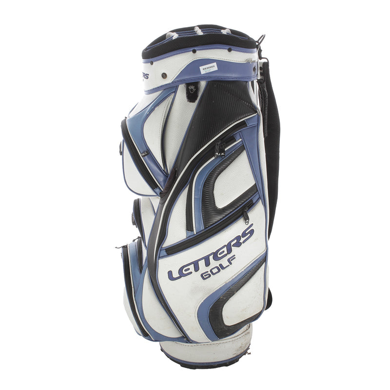 John Letters Cart Bag - White/Blue/Black