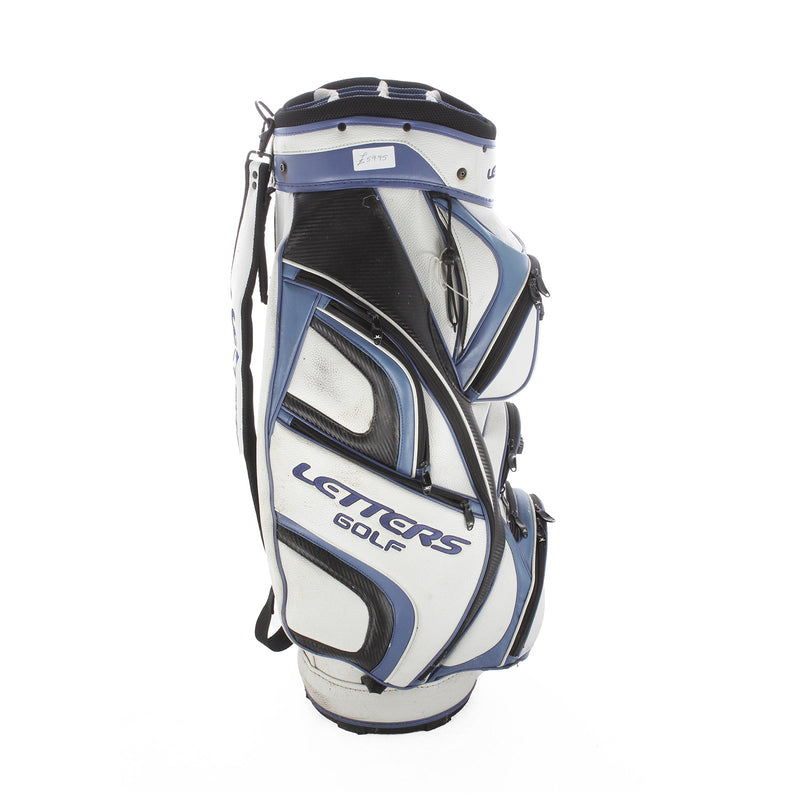 John Letters Cart Bag - White/Blue/Black