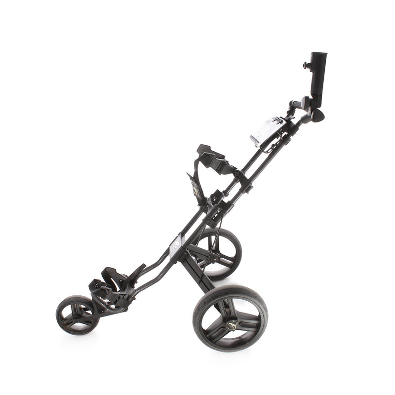 PowaKaddy Twinline 3 3-Wheel Push Trolley - Black