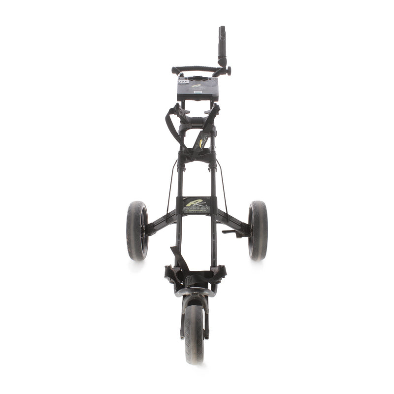 PowaKaddy Twinline 3 3-Wheel Push Trolley - Black