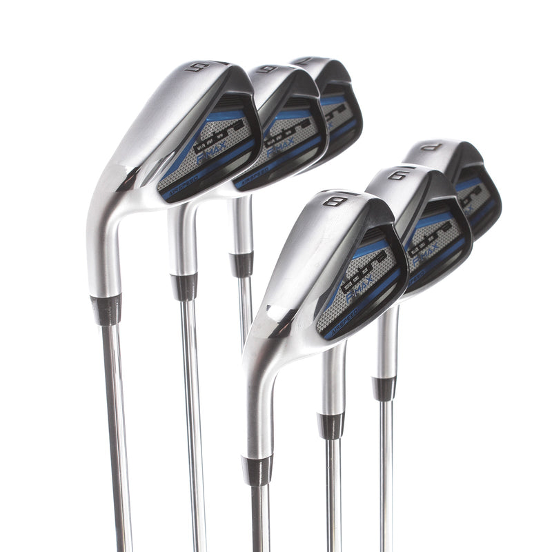 Cobra F-Max Airspeed Steel Mens Left Hand Irons 5-PW +0.5" Stiff - Cobra