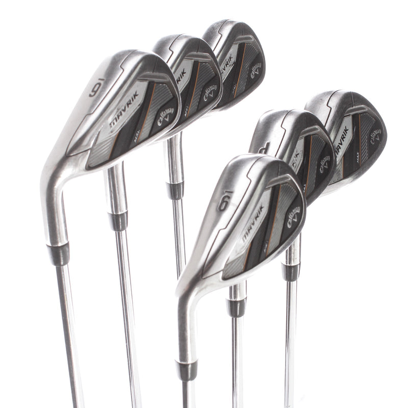 Callaway Mavrik Max Steel Mens Left Hand Irons 6-SW Regular - True Temper Elevate 95