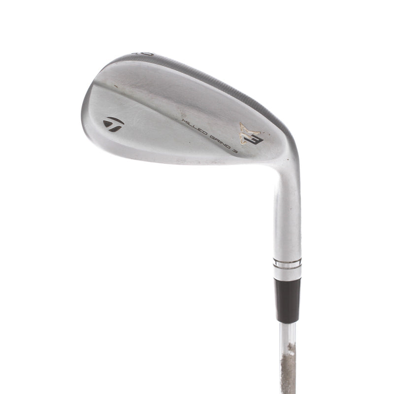 TaylorMade Milled Grind 3 Steel Mens Right Hand Lob Wedge 60* 10 Bounce SB Grind Stiff - True Temper Dynamic Gold Tour Issue S200