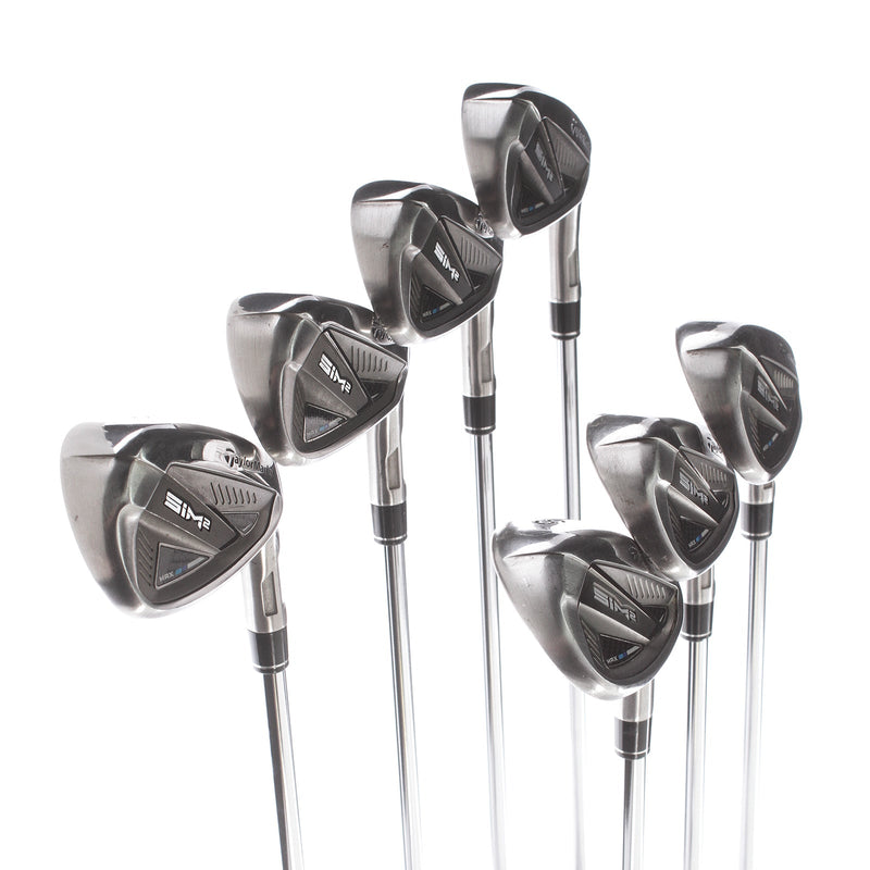 TaylorMade SIM2 Max Steel Mens Right Hand Irons 5-SW Regular - KBS Max MT 85