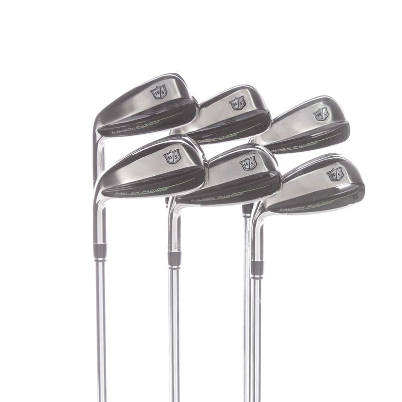 Wilson Launch Pad 2022 Steel Mens Left Hand Irons 5-PW Regular - KBS Max Ultralite