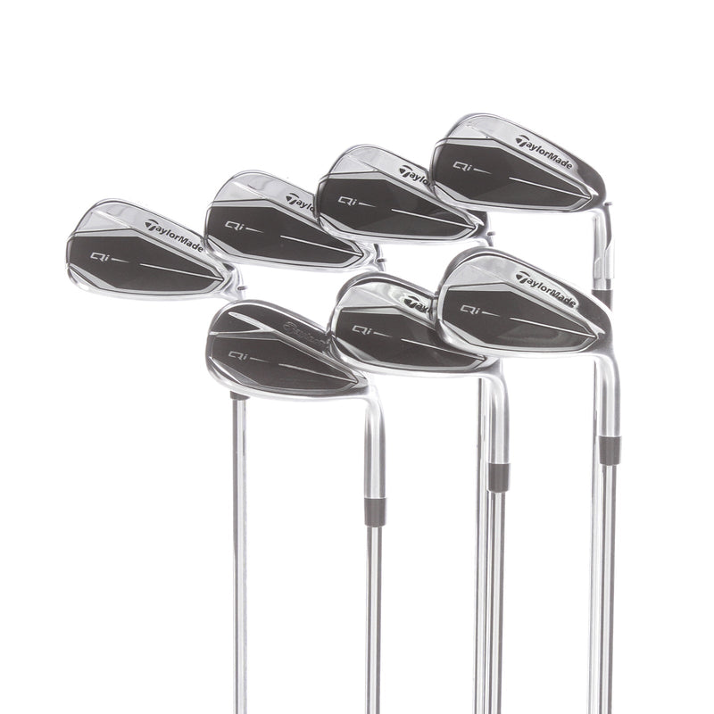 TaylorMade Qi Steel Mens Right Hand Irons 5-SW Regular - KBS Max MT 85