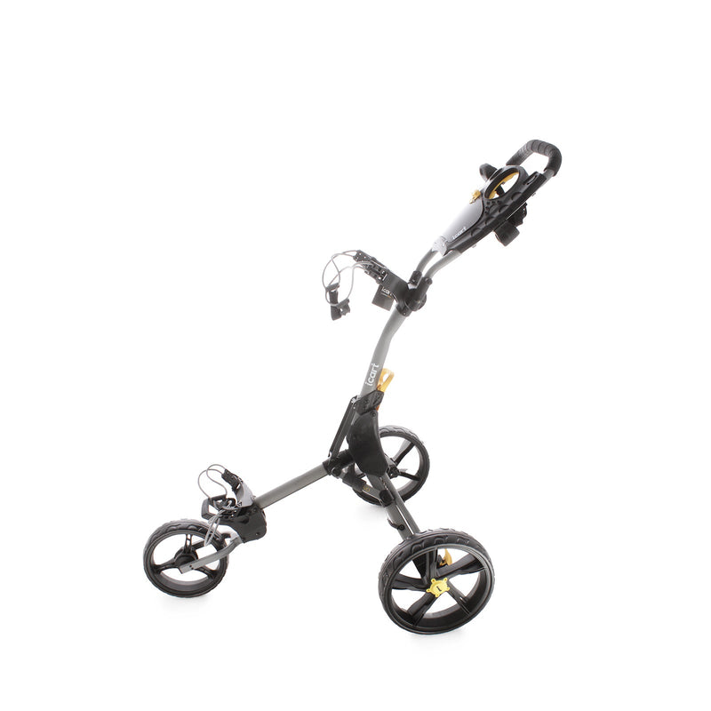 iCart Compact Evo 3-Wheel Pull Trolley - Black/Yellow