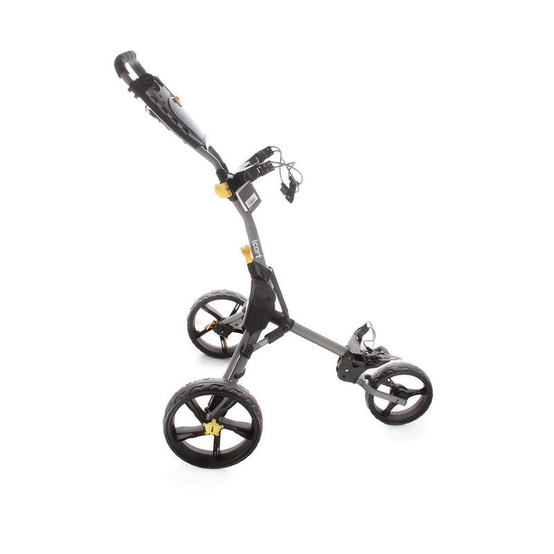 iCart Compact Evo 3-Wheel Pull Trolley - Black/Yellow