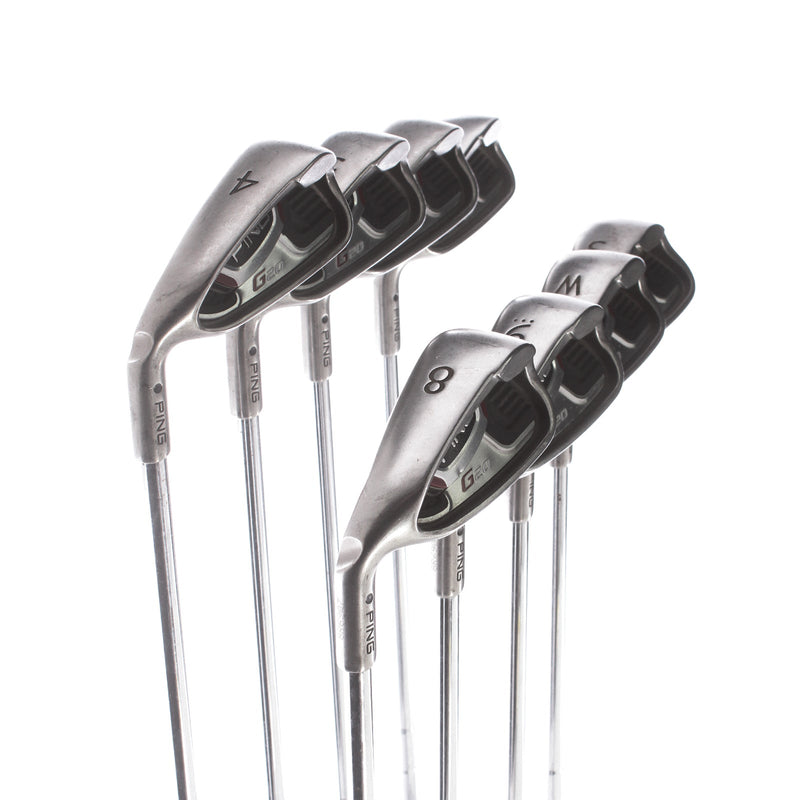 Ping G20 Steel Mens Left Hand Irons 4-SW Black Dot Regular - Ping CFS