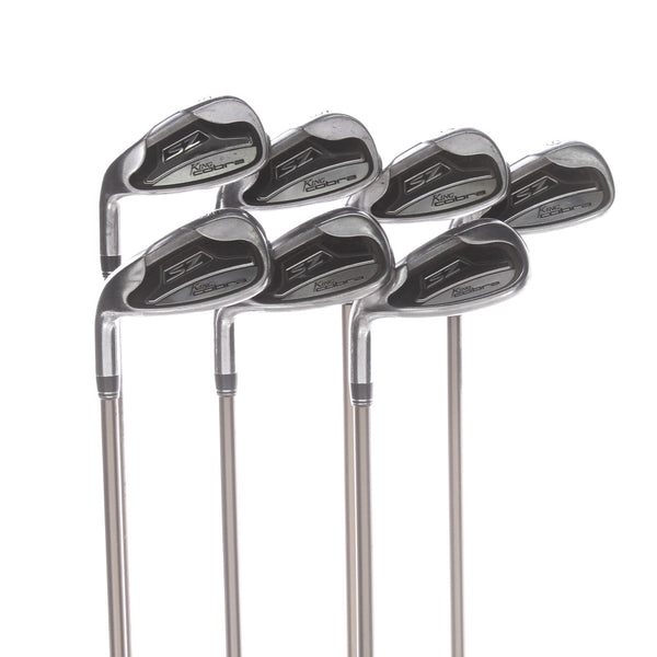 Cobra King SZ Graphite Mens Left Hand Irons 5-SW Senior - Aldila DVS-HL 65