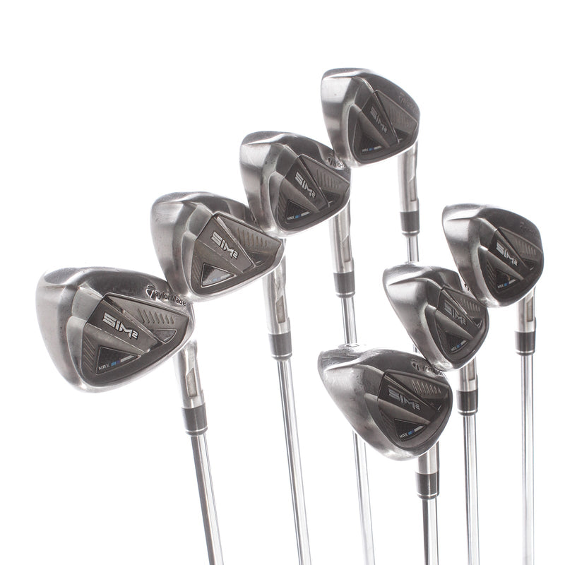 TaylorMade Sim2 Max Steel Mens Right Hand Irons 5-SW Regular - KBS Max MT 85